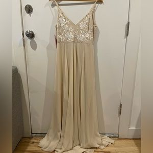 BHLDN Sadia Dress, Oyster, Size 6 (NEW with tags)